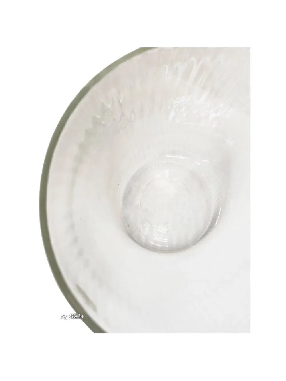 European Collection Blown Ribbed Glass Vase, Bowl  7